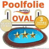 Poolfolie sand 6,30 x 3,60 x 1,35 m x 0,8 Einhängebiese