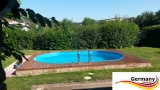 Ovalpool Blau 490 x 300 x 125 cm